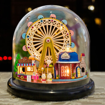 肯伦旋转音乐音盒星梦奇缘手工制作水晶球生日礼物男友女孩 幸福