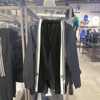 【商城同款】a di·das 阿·迪达·斯三叶草男子侧开排扣裤休闲运动