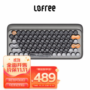 洛斐（LOFREE）圆点机械键盘无线蓝牙多系统兼容多功能电脑笔记本办公家用适用 山东舰键盘