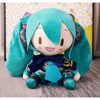 初音未来 初音fufu公仔毛绒玩具布娃娃儿童安抚陪伴玩偶女孩房间摆件