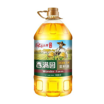 香满园纯香菜籽油 香满园纯香菜籽油5l物理压榨食用油菜油 农家土榨