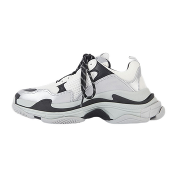 巴黎世家男鞋跑鞋运动鞋triple s系列双层泡沫/网布侧面品牌标识刺绣