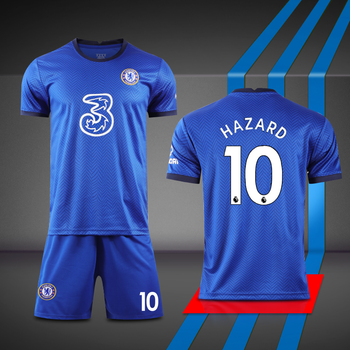 切尔西球衣2021短足球服套装男成人儿童训练服队服阿扎尔吉鲁定制2021
