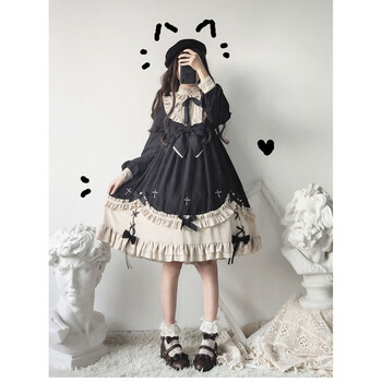 impresswit公主哥特风洛丽塔暗黑系lolita连衣裙春日常女孩萝莉塔套装