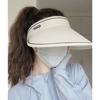 大檐帽防晒帽女防晒帽女款遮阳帽遮脸太阳帽子大帽檐骑夏季空顶帽