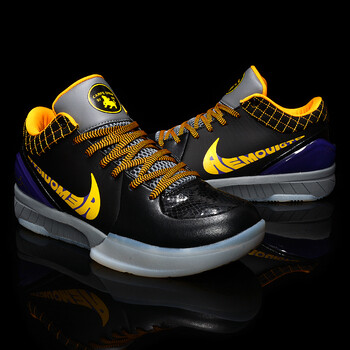 科比篮球鞋男黑曼巴二代运动鞋男湖人紫实战低帮透气训练鞋战 科比4