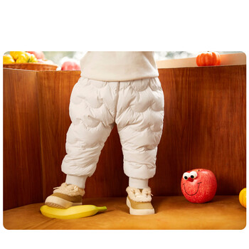 雅鹿童装羽绒裤儿童宝宝裤子2022冬季新款百搭时尚男女童加厚休闲长裤
