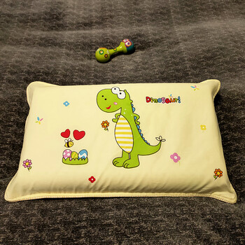 夏季卡通儿童乳胶枕套棉小号30×50男女宝宝小孩枕头套单个40*60 恐龙