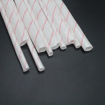 防火隔热套管 电线电缆防火保护套绝缘硅胶玻璃纤维隔热套管内径 Φ3