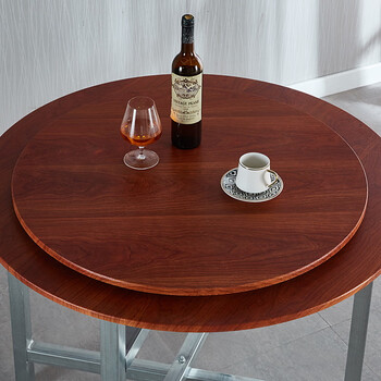 餐桌转盘家用旋转圆盘理石底座大圆桌钢化玻璃圆桌台圆形转盘 纹转盘