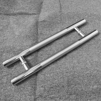 加厚不锈钢大拉手玻璃门大门大拉手有无框门地弹簧门拉手不锈钢 白色