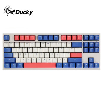 吉利鸭ducky One2游戏键盘机械键盘笔记本键盘冲鸭87键cherry原厂红轴 图片价格品牌报价 京东