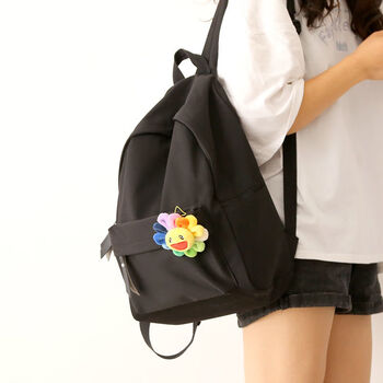 缘森达nr日系原宿纯色双肩包女韩版时尚轻便书包女大学生背包女双肩百