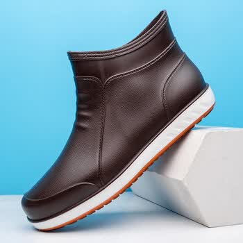 雨鞋男士时尚短筒雨靴低帮夏季新款防滑防水鞋胶鞋厨房工作水鞋潮828