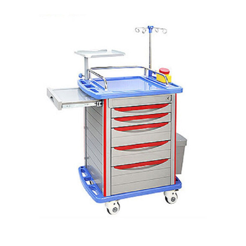 祝浩康医用抢救车abs输液换药车麻醉柜器械车仪器车非不锈钢麻醉车