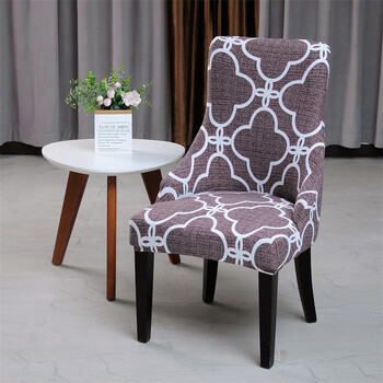 弧形椅子套弹力简约椅套家用椅子套罩夏洛特翼型椅套