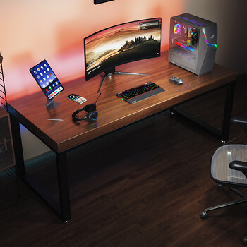 优特明北欧实木电脑台式桌家用书桌卧室双人笔记本简约办公长方形桌