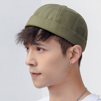 有漫地主帽瓜皮帽夏天地主帽男瓜皮帽男士夏天时尚潮嘻哈西瓜帽遮阳帽