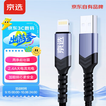 选择“京选”品牌的数据线,享受稳定充电和高效数据传输