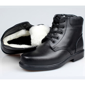 军勾棉靴冬季加绒加厚羊毛士兵绒皮鞋毛皮鞋男东北保暖雪地靴军勾棉靴