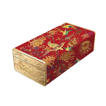 朕的心意故宫月饼礼盒广式莲蓉蛋黄红豆沙五仁 锦盒金莳中秋礼盒350g