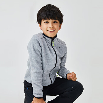迪卡侬decathlon儿童抓绒衣外套男童加绒卫衣女童摇粒绒童装kidd经典