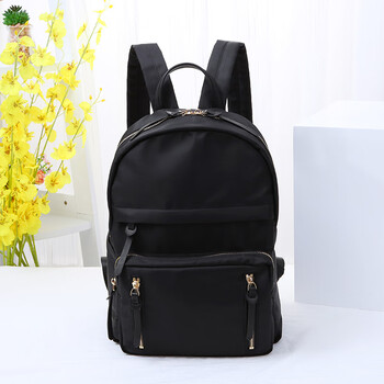 初春 书包女韩版校园森系学院风简约大学中学生背包双肩包女 黑色