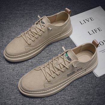 耐克顿男鞋夏季休闲皮鞋男士百搭一脚蹬运动平板鞋皮