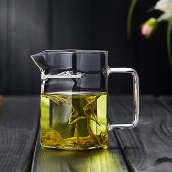 玻璃杯月牙茶水分离茶海分茶器耐热公道杯过滤茶漏一体泡茶杯茶具