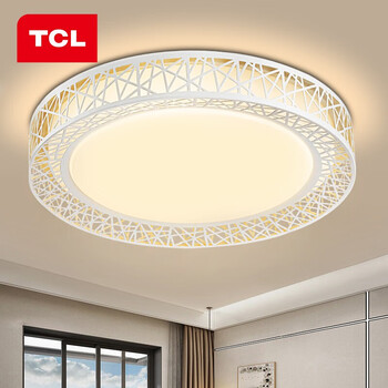 tcl照明灯饰客厅灯温馨大气led吸顶灯餐厅卧室灯具卧室系列鸟巢36w