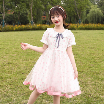 粉色波点连衣裙 160cm(建议身高145-155cm)