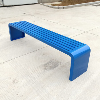 双盛公园椅户外不锈钢长椅广场休息长凳小区塑木休闲室外小区公共座椅