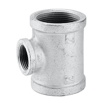 星期十 热镀锌玛钢管件螺纹异径三通丝扣变径dn20*15(6分变4分)定制