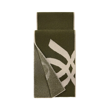 万事利2023秋季全山羊绒围巾保暖披肩围脖生日礼物朝朝欢喜 羊绒围巾-朝朝欢喜 绿江南