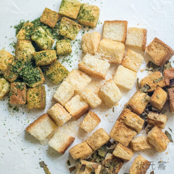 蒜香/奶香面包丁100g 办公室休闲零食西式糕点点心 奶香面包粒【100g*