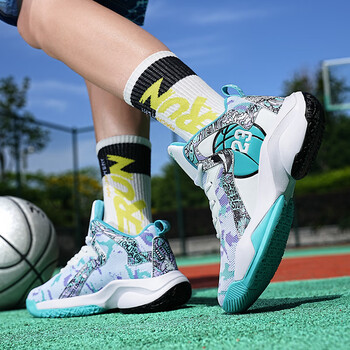 乔丹官方夏款透气aj篮球球鞋男体育生训练实战大童白月36