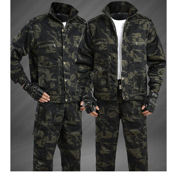 男女学生军训服薄款战术训练服工人工地劳保耐军迷作训服 黑鹰套装