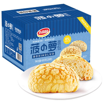 达利园肉松海苔吐司面包495g休闲食品早餐面包代餐零食人气菠萝包600g