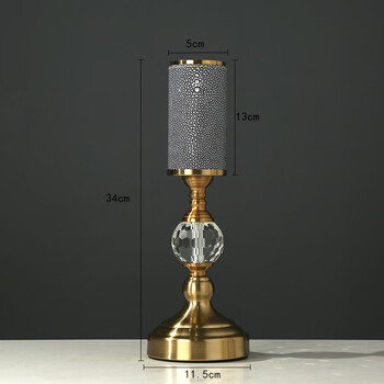 轻奢烛台摆件托台香薰烛光晚餐网红现代铁艺家用餐桌蜡烛台 156565