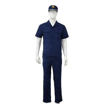 消防春秋备勤工作服火焰蓝  特殊码数联系客服 专职消防员 185/100