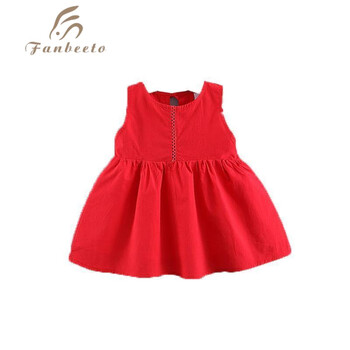 阙珞磐宝宝周岁礼服夏季婴儿一岁女宝宝抓周连衣裙幼儿13岁红色喜定制