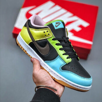 耐克nike潮sb dunk low彩色拼接不对称鸳鸯低帮板鞋学生情侣休闲男女