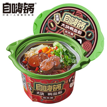 自热方便粉丝大块鸭血粉火锅价格走势和口感评测