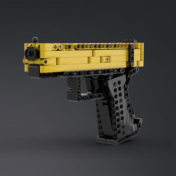 格洛克moc积木枪成年高难度拼装玩具大人立体g18机械增智慧绝地求生