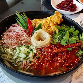 延吉朝鲜族冷面地方小吃延边特产美食阿兹迈荞麦小麦冷面荞麦冷面320g