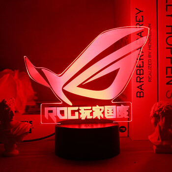 rog电竞氛围灯rog败家之眼小夜灯玩家国度雷蛇周边电竞桌面机箱摆件