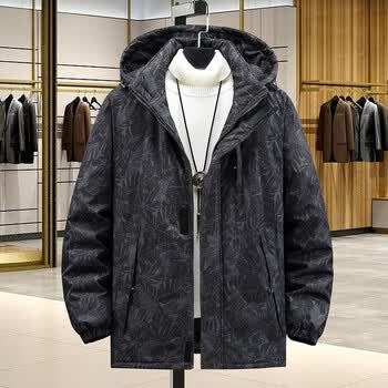 新款冬装加厚青年宽松大码胖子棉衣男6606树叶棉服4xl建议体重160180