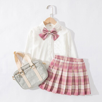 日本儿童jk套装制服14小学生裙子女童夏季10岁12 校服学院风 g42-樱花