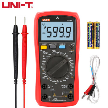 优利德（UNI-T）UT890C 数字万用表高精度电工数显万能表电压表智能防烧温度测量