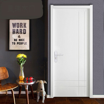 实木复合烤漆门套装门木门卧室室内门现代简约房门白色烤漆门定制